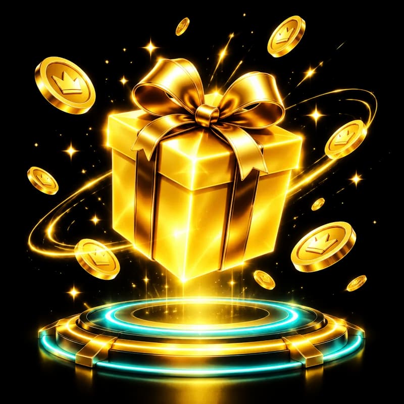 Gold gift box